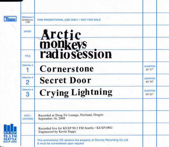 Arctic Monkeys : Radiosession (CD, Promo)