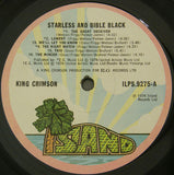 King Crimson : Starless And Bible Black (LP, Album, EMI)