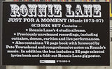 Ronnie Lane : Just For A Moment (Music 1973-1997) (6xCD, Comp + Box)