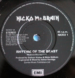 Nicko McBrain : Rhythm Of The Beast (7", Single, Bla)