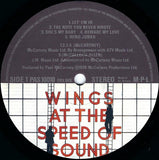 Wings (2) : Wings At The Speed Of Sound (LP, Album)