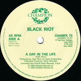 Black Riot : A Day In The Life / Warlock (7", Single)