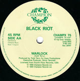 Black Riot : A Day In The Life / Warlock (7", Single)