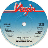 Penetration (2) : Don't Dictate (7", Single)