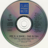 Eric B. & Rakim : Paid In Full (CD, Album, RE)