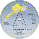 Wham! : Everything She Wants (Remix) / Last Christmas (7", Single)