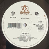 Madonna : Erotica (12", Single, Ltd, Pos)