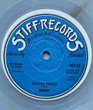 Devo : Be Stiff (7", Single, Cle)