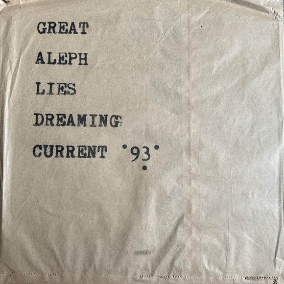 Current 93 - Great Aleph Lies Dreaming LP