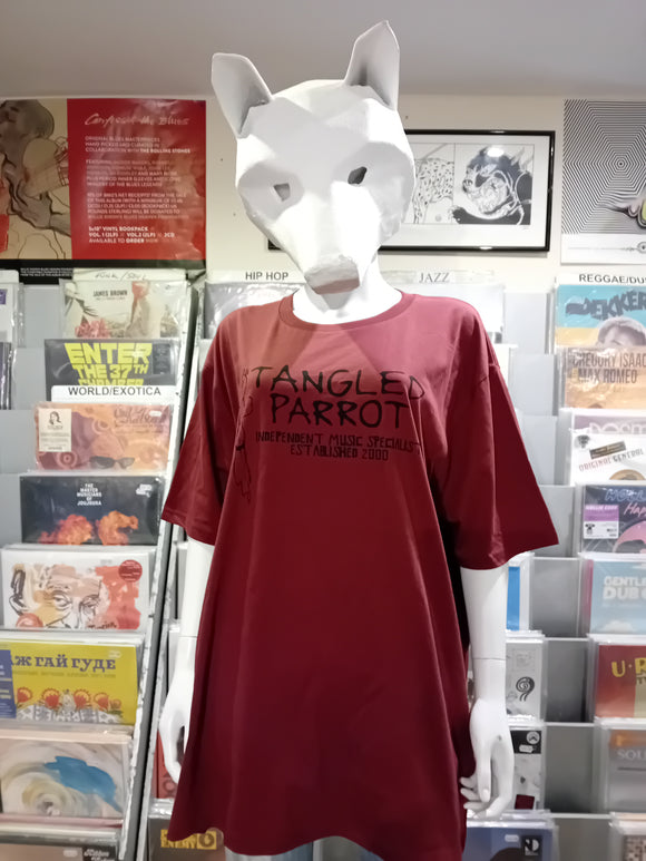 Tangled Parrot Classic Burgundy (Black Print) Shirt