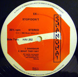 EX- : Stop/Don't (12", Album)