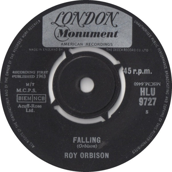 Roy Orbison : Falling / Distant Drums (7