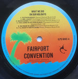 Fairport Convention : What We Did On Our Holidays (LP, Album, RE, Blu)