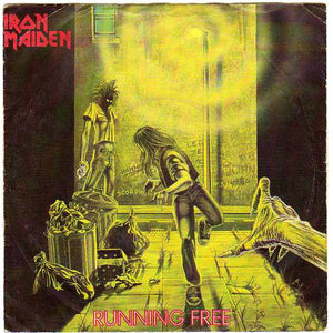 Iron Maiden : Running Free (7", Single, Pap)