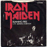 Iron Maiden : Running Free (7", Single, Pap)