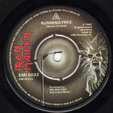 Iron Maiden : Running Free (7", Single, Pap)