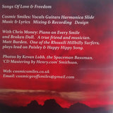 Cosmic Smiles : Songs Of Love & Freedom (CD, Album)