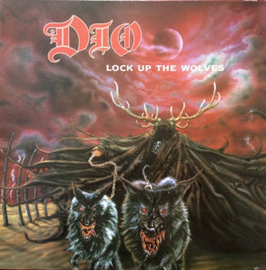 Dio (2) : Lock Up The Wolves (LP, Album, Yel)