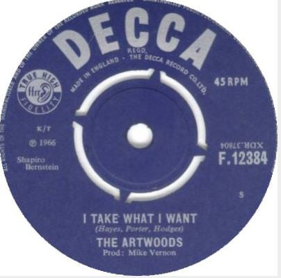 The Artwoods : I Take What I Want  (7