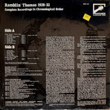 Ramblin' Thomas : 1928-32 Complete Recordings In Chronological Order (LP, Comp, Mono, RM)