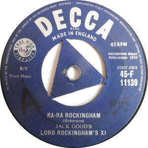 Jack Good's Lord Rockingham's XI* : Ra-Ra Rockingham (7", Single)