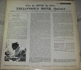 Thelonious Monk Quintet* : 5 By Monk By 5 (LP, Album, Mono)