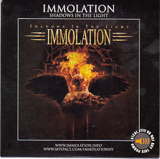 Immolation : Shadows In The Light (CD, Album, Promo, Car)
