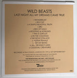 Wild Beasts : Last Night All My Dreams Came True (CD, Album, Promo)