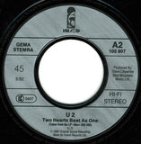 U2 : >40< (How Long) • Two Hearts Beat As One (7", Single)