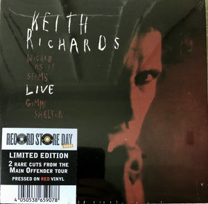 Keith Richards : Live (7", Single, Ltd, Red)