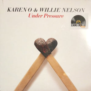 Karen O & Willie Nelson : Under Pressure (7", S/Sided, Single, Whi)