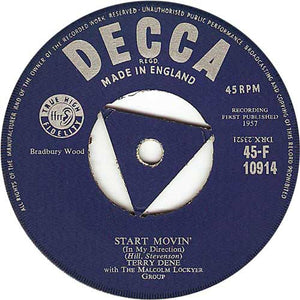 Terry Dene With The Malcolm Lockyer Group : Start Movin' / Green Corn (7", Single)