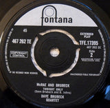 Carmen McRae & Dave Brubeck : Take Five / It's A Raggy Waltz / Tonight Only (7", EP)