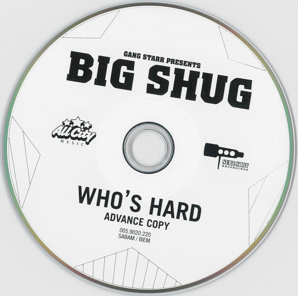 Big Shug - Who's Hard? (Advance Copy) (CD, Promo) (Near Mint (NM