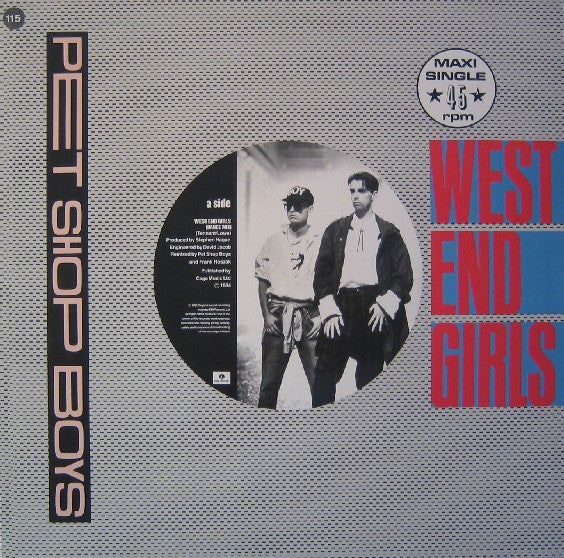 Pet Shop Boys : West End Girls (Dance Mix) (12