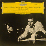 Frédéric Chopin / Franz Liszt - Martha Argerich · The London Symphony Orchestra · Claudio Abbado : Piano Concerto No. 1 / Piano Concerto No. 1 (LP, Album, RE)