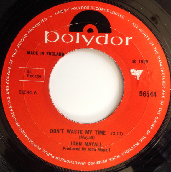 John Mayall : Don't Waste My Time (7