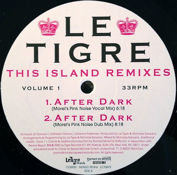 Le Tigre : This Island Remixes Volume 1 (12
