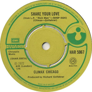 Climax Blues Band : Shake Your Love (7", Single)