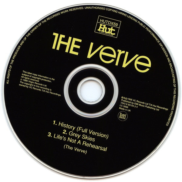 The Verve - History (CD, Single) (Very Good Plus (VG+)) – Tangled