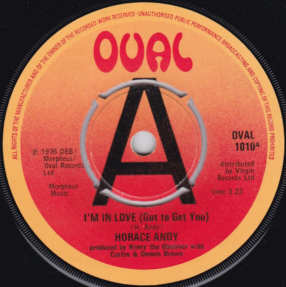 Horace Andy : I'm In Love (Got To Get You) (7
