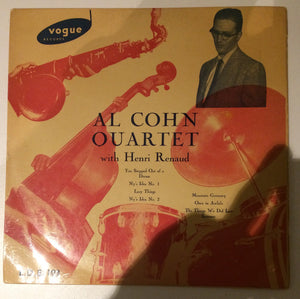 Al Cohn Quartet With Henri Renaud : Al Cohn Quartet With Henri Renaud (10", Mono)