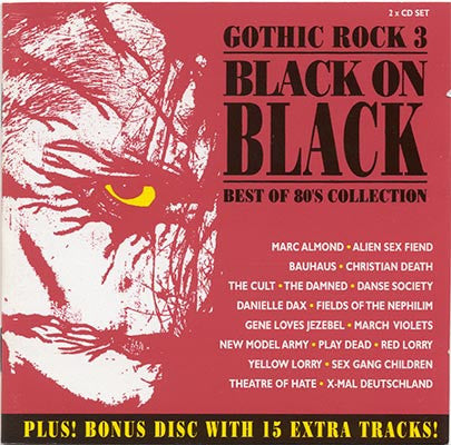 Various – Gothic Rock 3 - Black On Black - Best Of 80's Collection CD