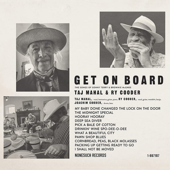 Taj Mahal & Ry Cooder – Get On Board - The Songs Of Sonny Terry & Brownie McGhee CD
