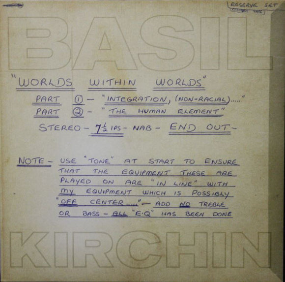 Basil Kirchin - World Within Worlds LP