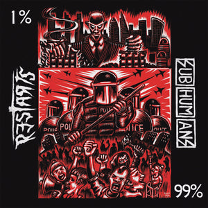 The Restarts / Subhumans - Split 7"